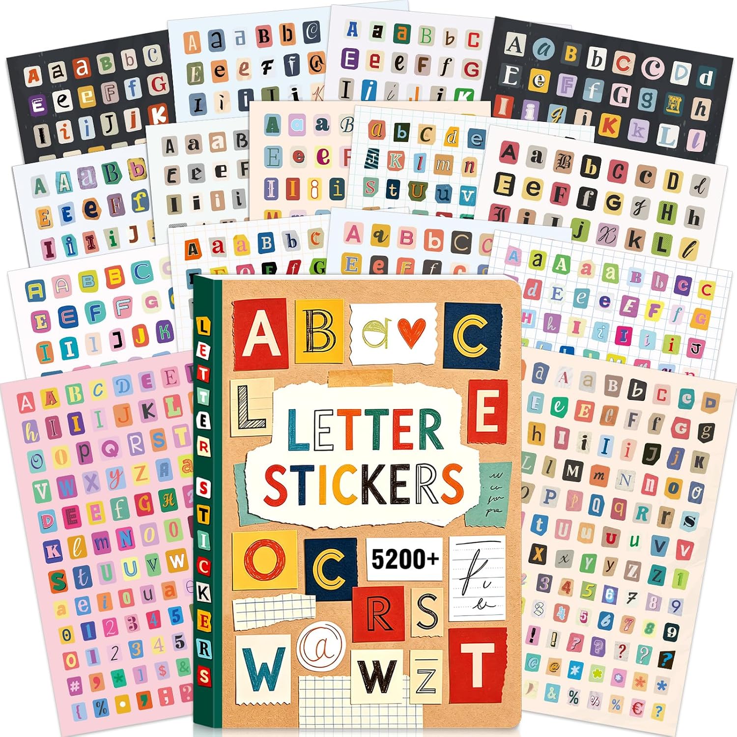 5200Pcs+/48Sheets Self Adhesiv - Vintage Collectible Books review and price