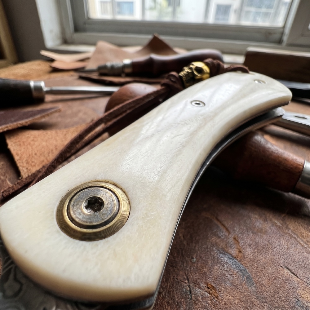 Vintage Damascu Steel Small Fo - Vintage Collectible Knives review and price