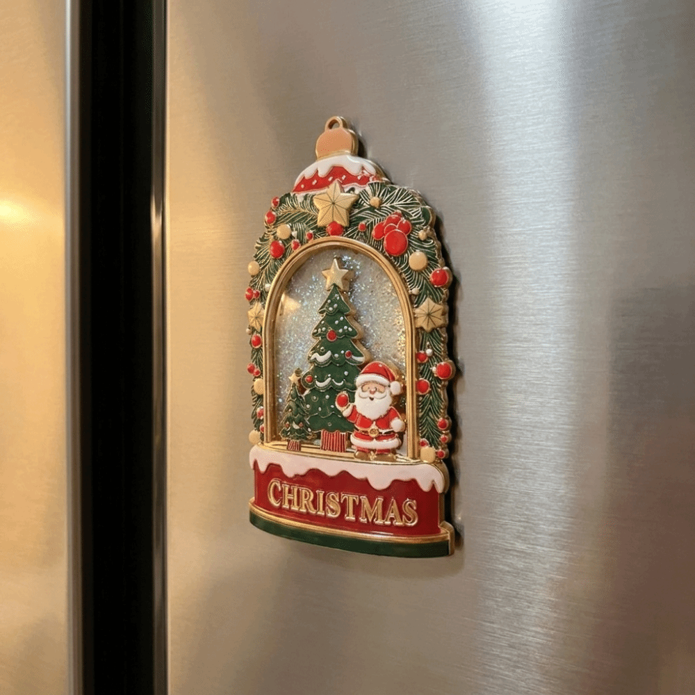 Vintage Alloy Magnetic Fridge  - Vintage Collectible Santa review and price
