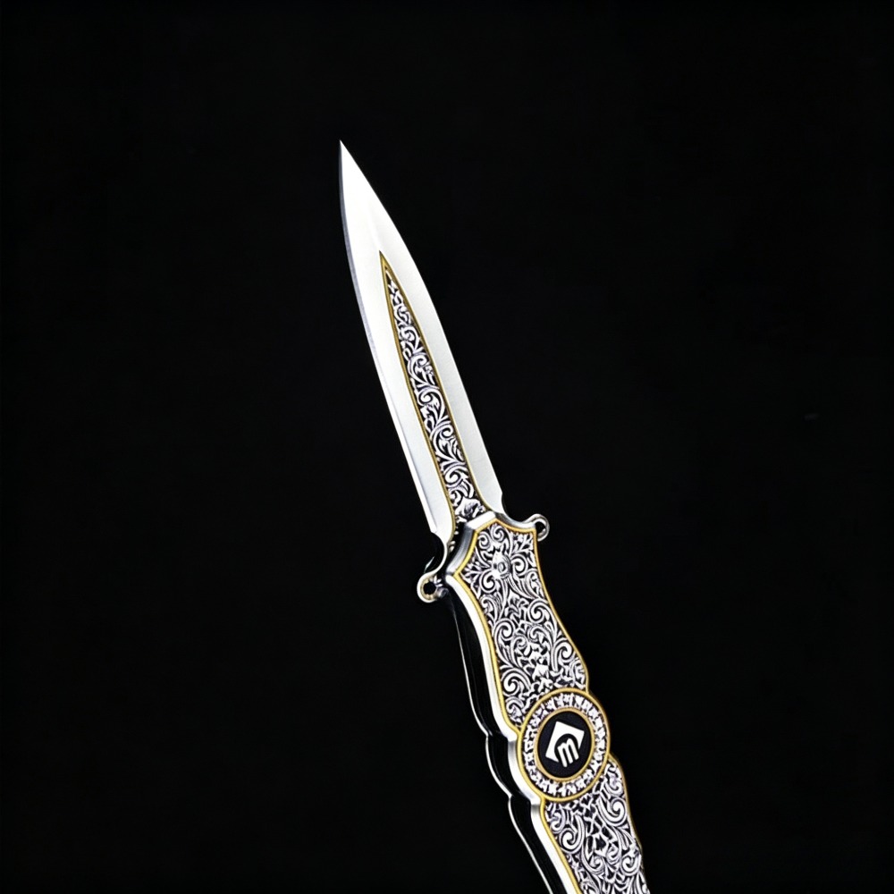 CM78 Vintage Engraved Folding  - Vintage Collectible Knives review and price