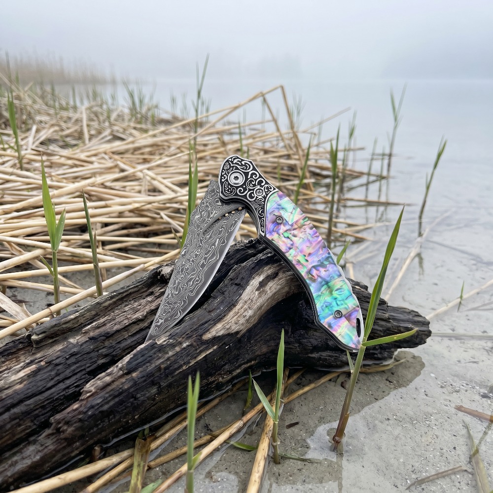 New Vintage Damascus Pattern B - Vintage Collectible Knives review and price