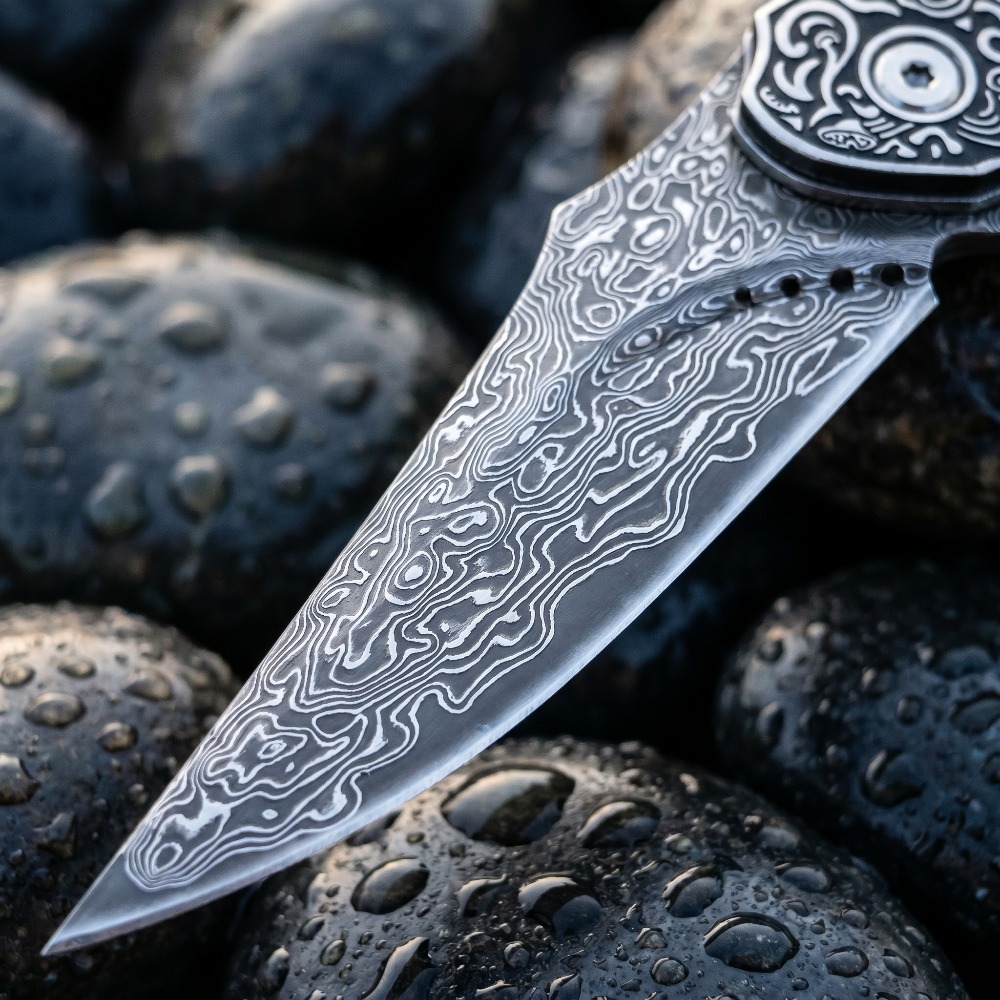 New Vintage Damascus Pattern B - Vintage Collectible Knives review and price