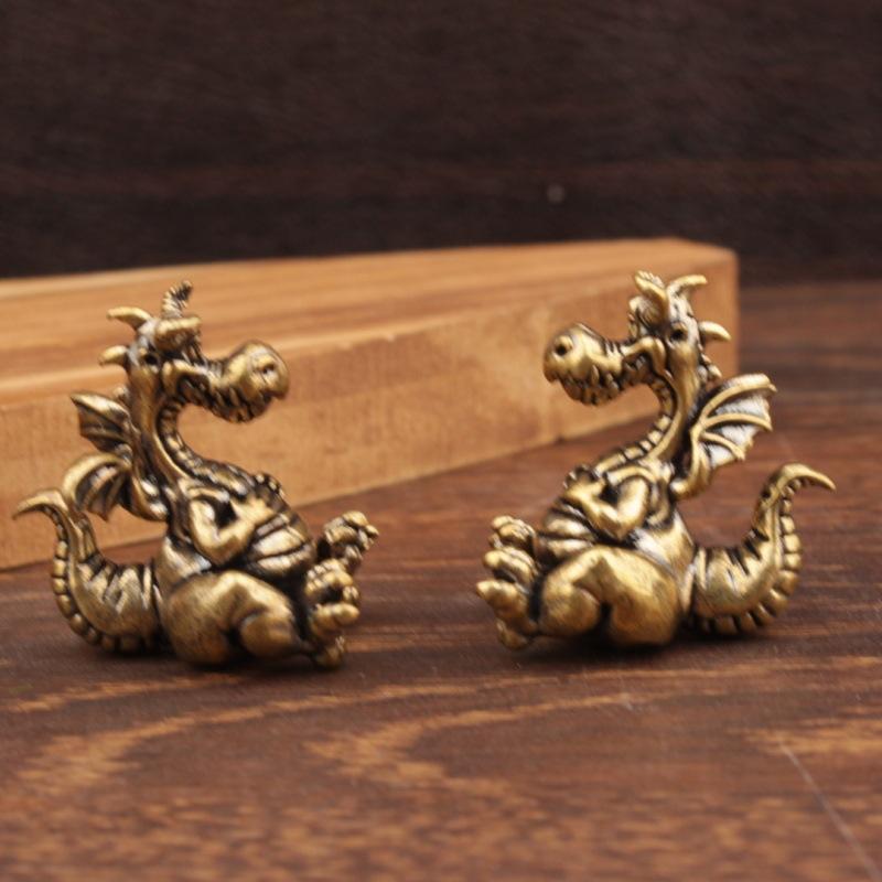 Cute Brass Dragon Figurines Vi - Vintage Cartoon Collectible review and price