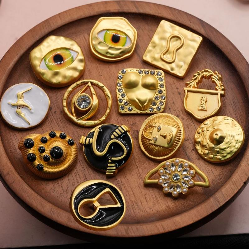 Vintage Metal Button Artistic  - Vintage Collectible Buttons review and price