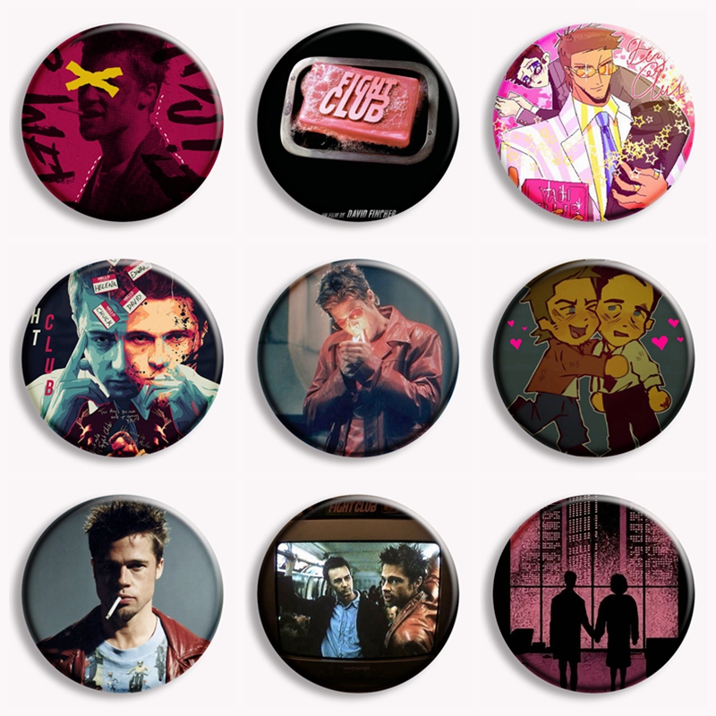 Retro Classic Movie Fight Club - Vintage Collectible Buttons review and price