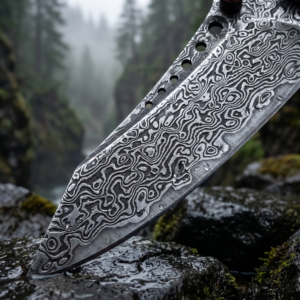 High Hardness Damascus Pattern - Vintage Collectible Knives review and price